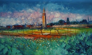 The vegetable garden Burano Laguna Di Venezia 22x36
